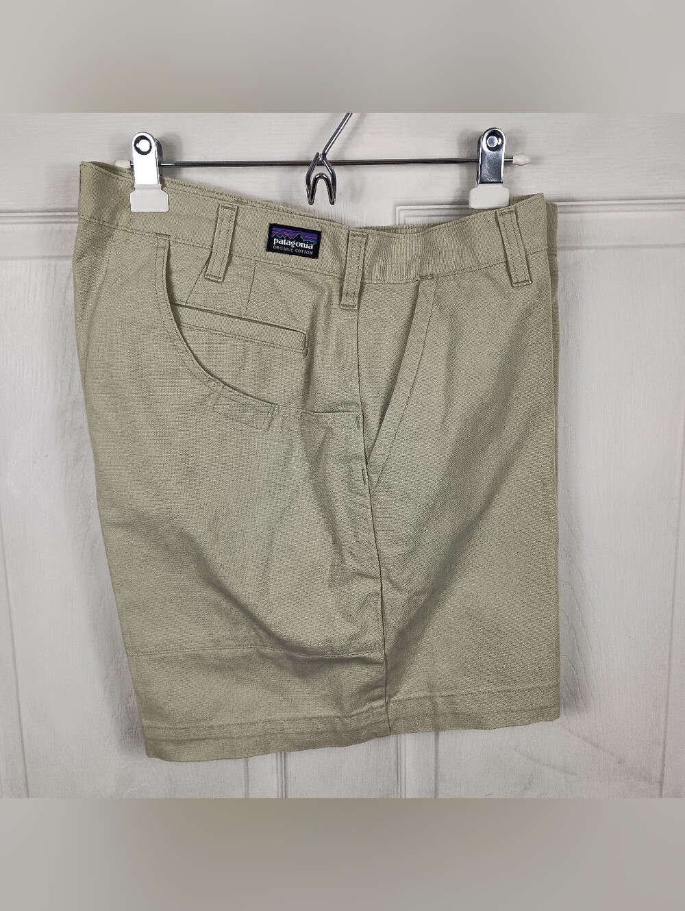 Patagonia Shorts Mens 38 Stone Organic Cotton Canvas 7" Hiking Gorpcore Pockets